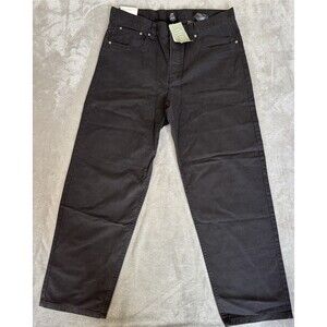 H&M Loose Fit Black Jeans Mens 34 Straight Leg Cotton Denim New With Tags